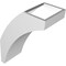 Ekena Millwork 5 1/2-in. W x 10-in. D x 14-in. H Thorton Architectural Grade PVC Knee Brace BRCP055X10X14THR - alternate 2